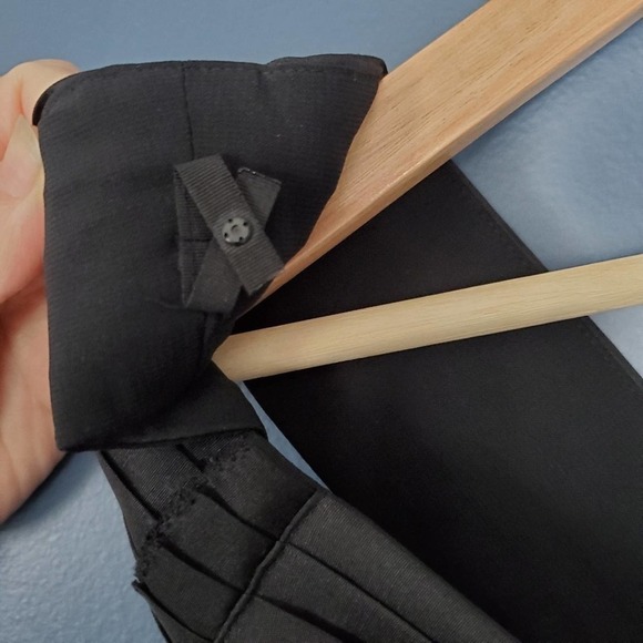 Banana Republic Gold Embroidered Silk Cocktail Dress Black Size 2 - Picture 5 of 9